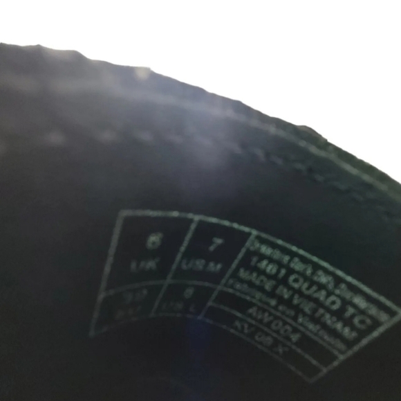 Dr.Martens 1461 Quad Platform Distressed Patent Leather Oxfords Wms USM 7 USL 8 - Picture 9 of 11